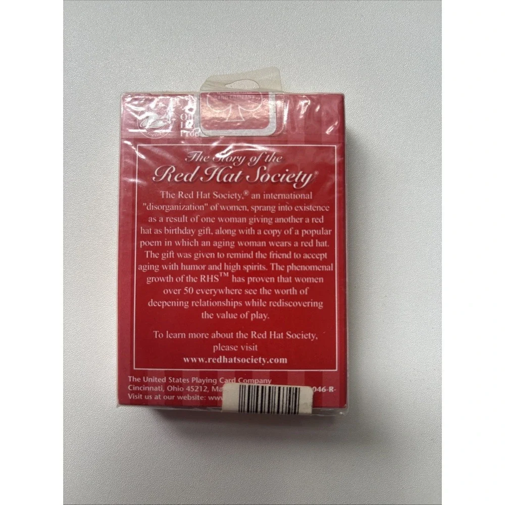 Red Hat Society Playing Cards Bicycle Factory Sealed